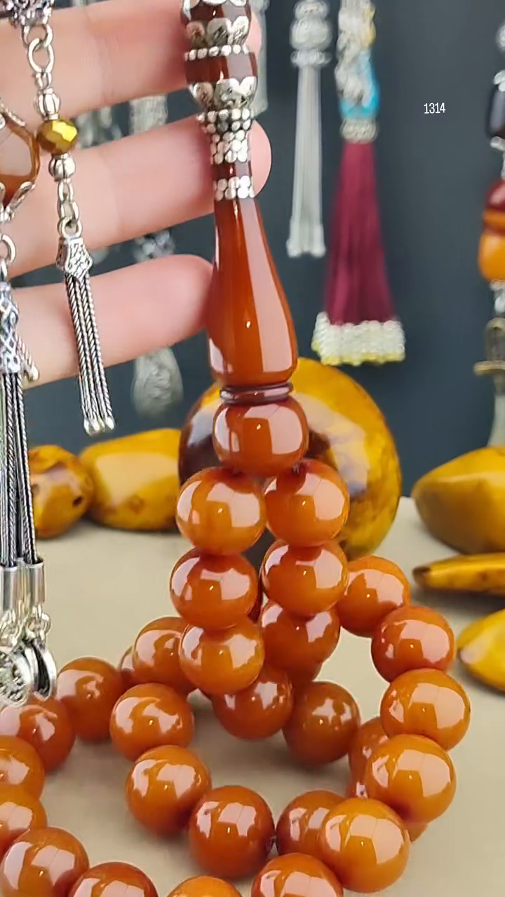 مسبحة كهرب مضغوط شغل يدوي مع شاهد مشغولة - 13×14 مم (1/1)