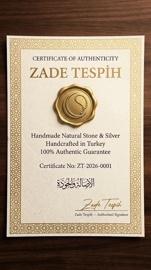 مسبحة كهرمان كاتالين | شرابة فضة عيار 925