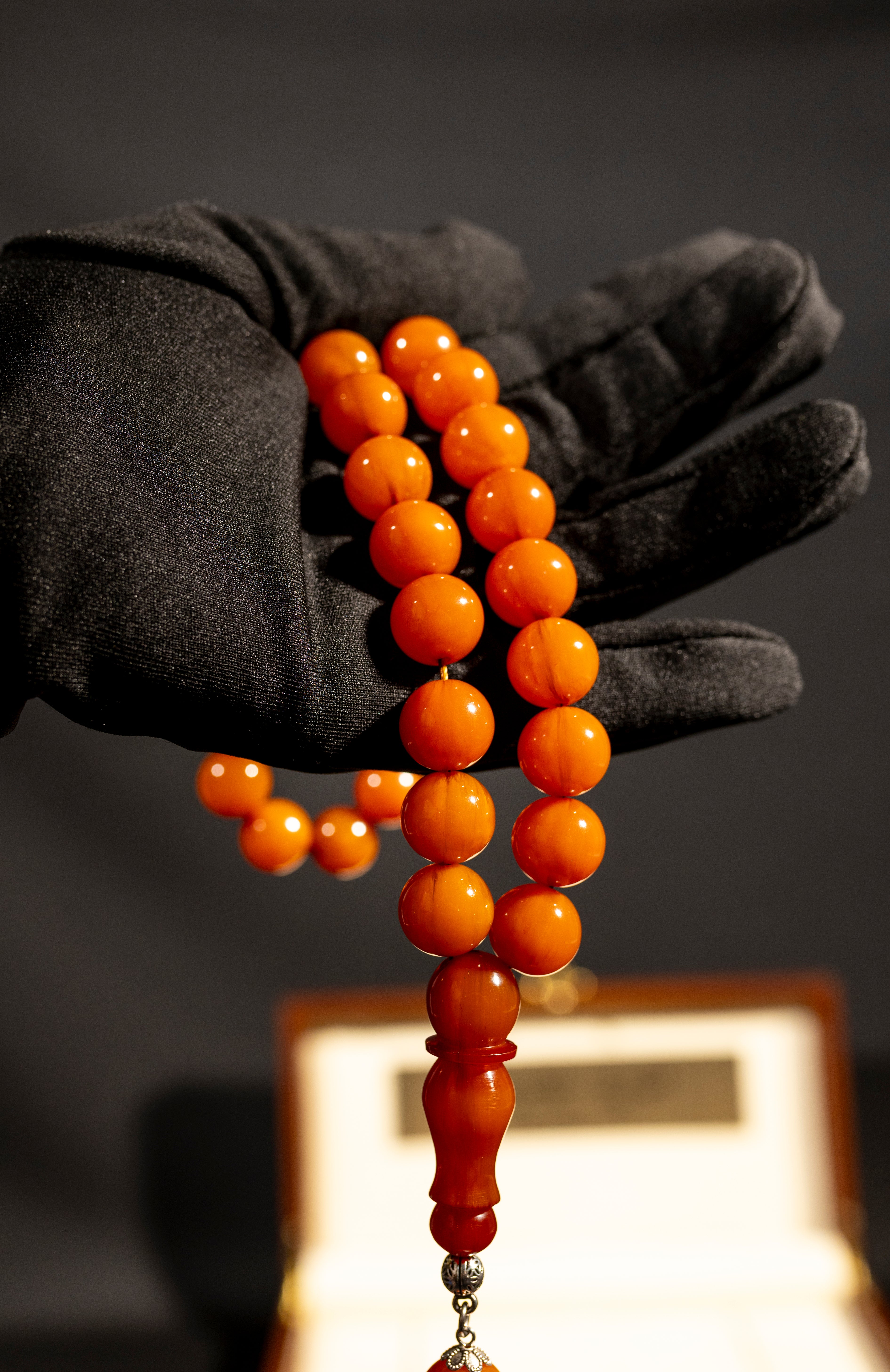Compressed Kahraba Tasbih with a luxurious Ottoman design - Unique Edition (1/1)